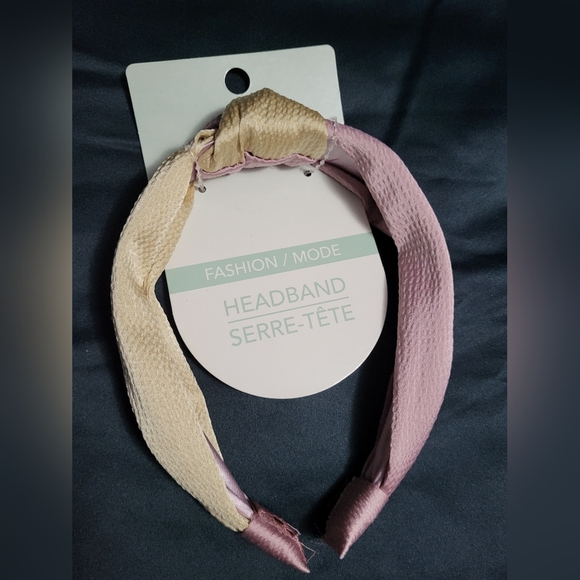 Accessories - Fashion Headband in Pink and Cream